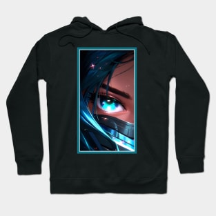 Anime Girl Eye | Quality Anime Artwork | Anime Aesthetic | Manga Anime Art Hoodie